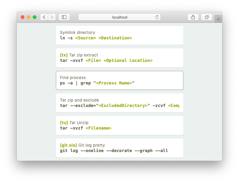 An early preview of the locally hosted webinterface