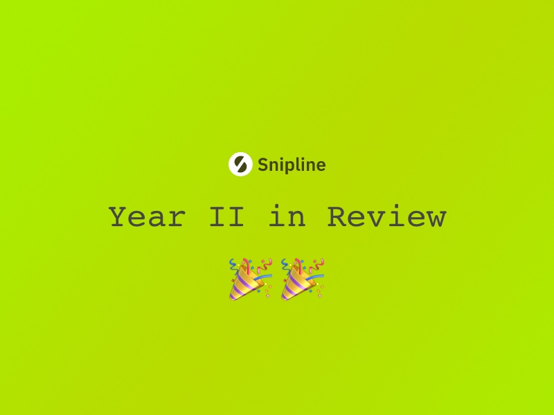 Snipline: Year 2 in Review